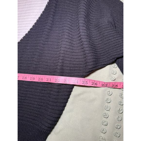 Express color block oversized sweater womens large casual cozy neutral capsule - Picture 6 of 8